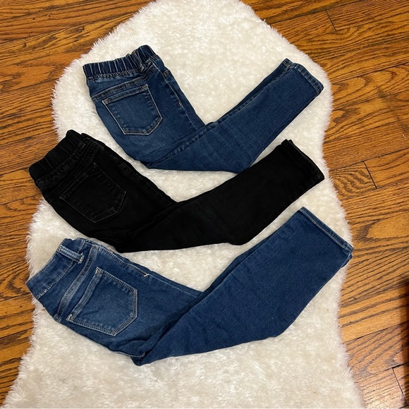 Gap Little Girl Bundle of 3 Skinny Fit, Jeggings Denim Jeans Sz 4 - Picture 2 of 13